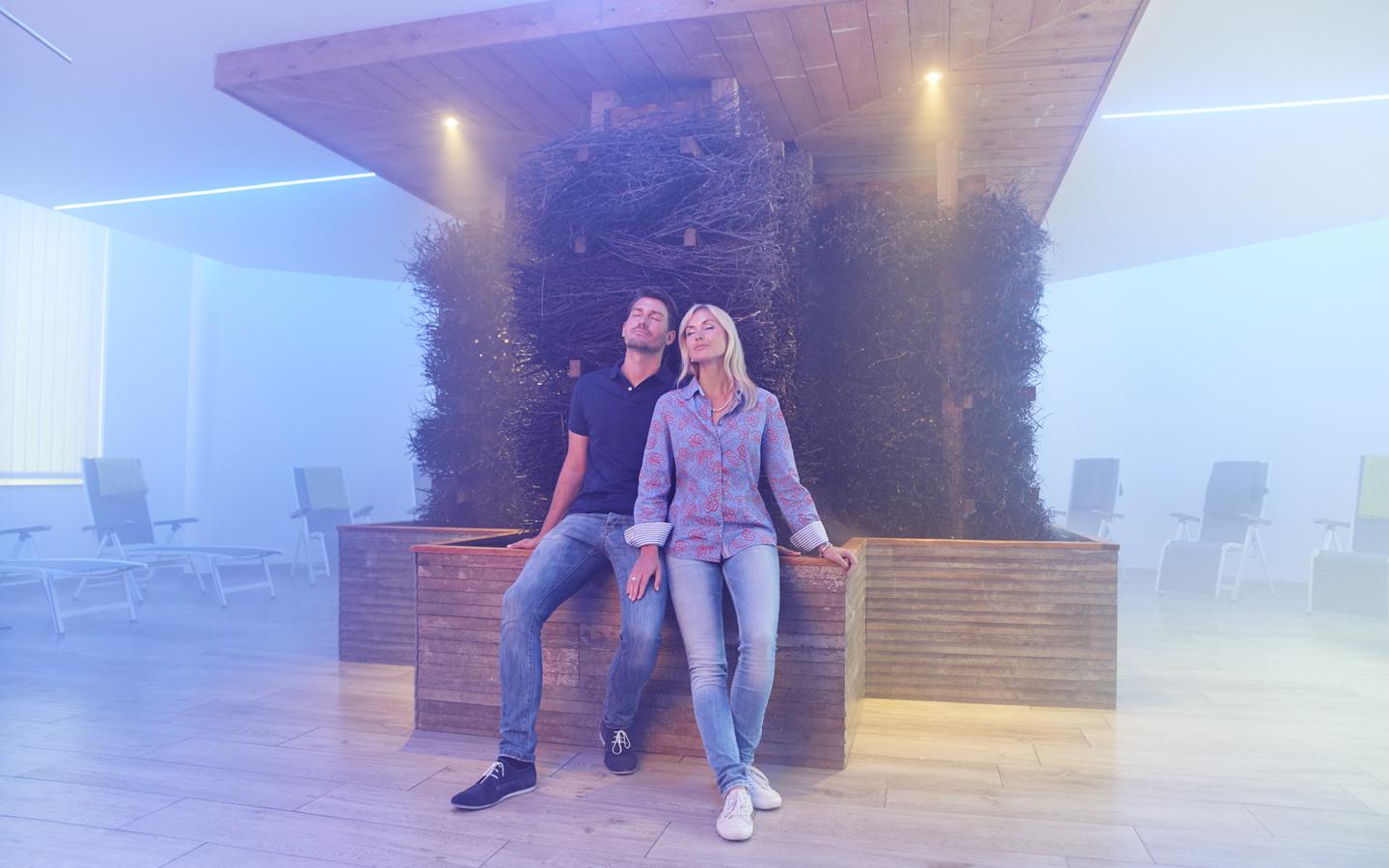 Besuch des Indoor-Gradierwerks