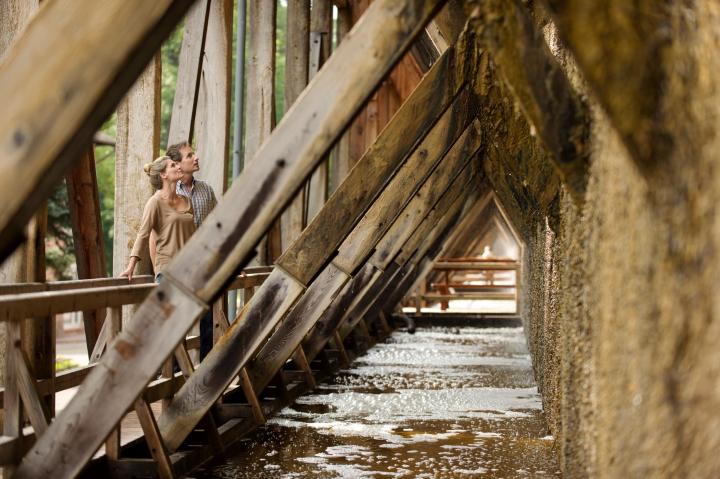 Pärchen im Gradierwerk