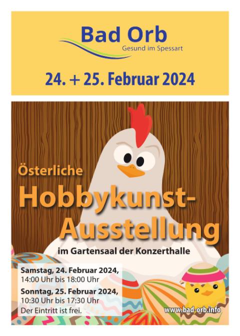 Plakat Hobbykunst Ostern 2024